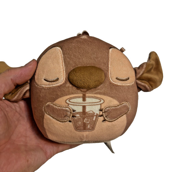 Disney Squishmallows Mystery Squad Scented 5" Stitch Caramel Coffee Cup Plush - Picture 5 of 10